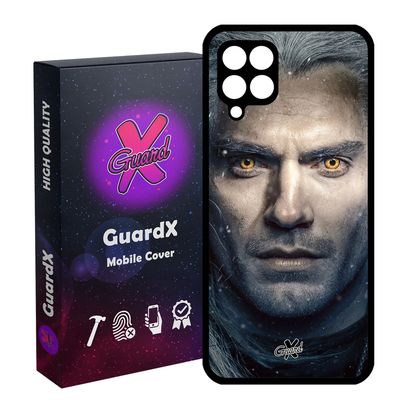 کاور گارد ایکس طرح Witcher مدل Glass10177 مناسب برای گوشی موبایل سامسونگ Galaxy A12
