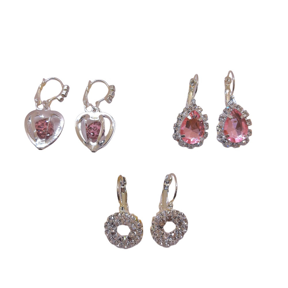 گوشواره دخترانه مدل F02 مجموعه 3 عددی