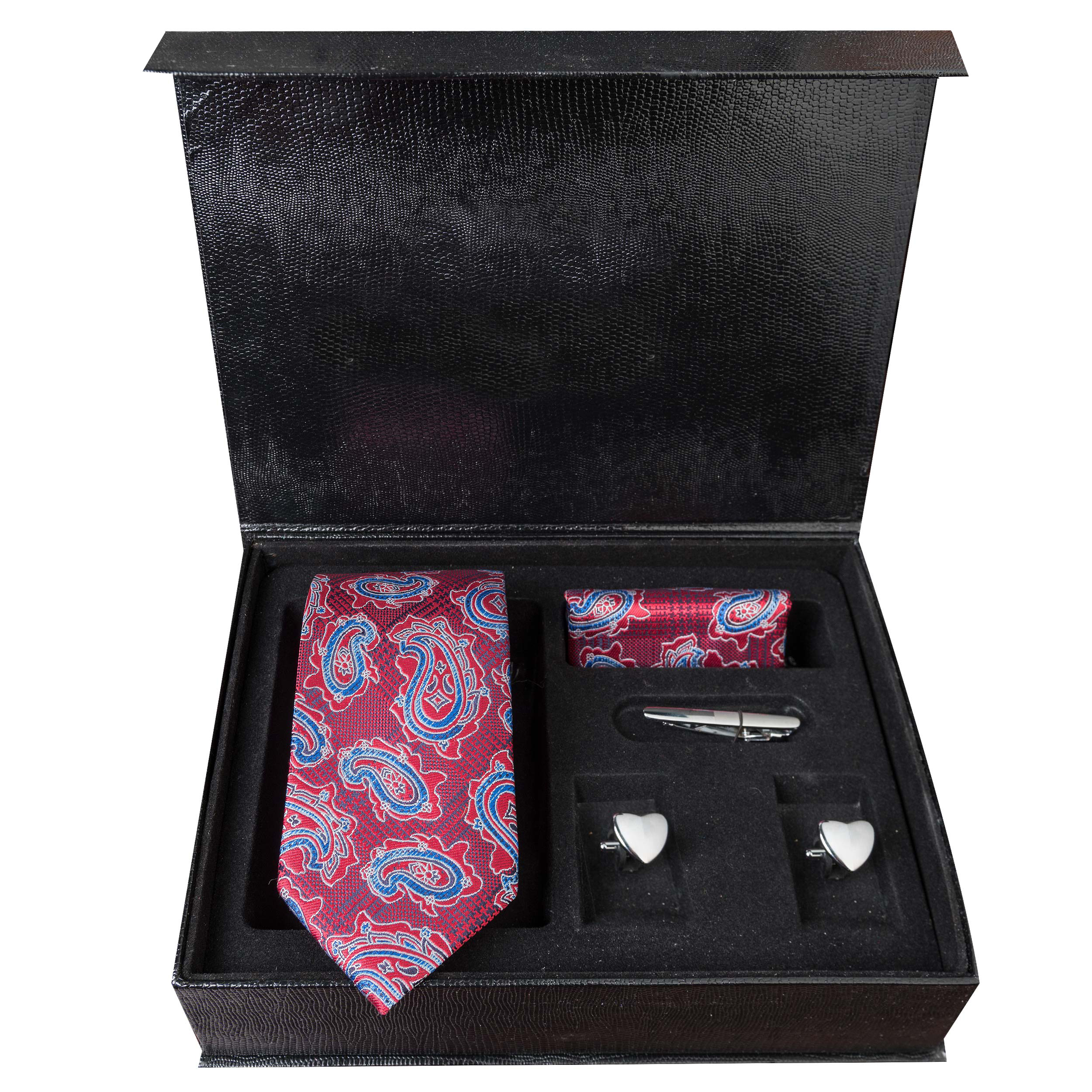 ست کراوات و دستمال جیب و دکمه سردست مردانه مدل GF-PA305-BE