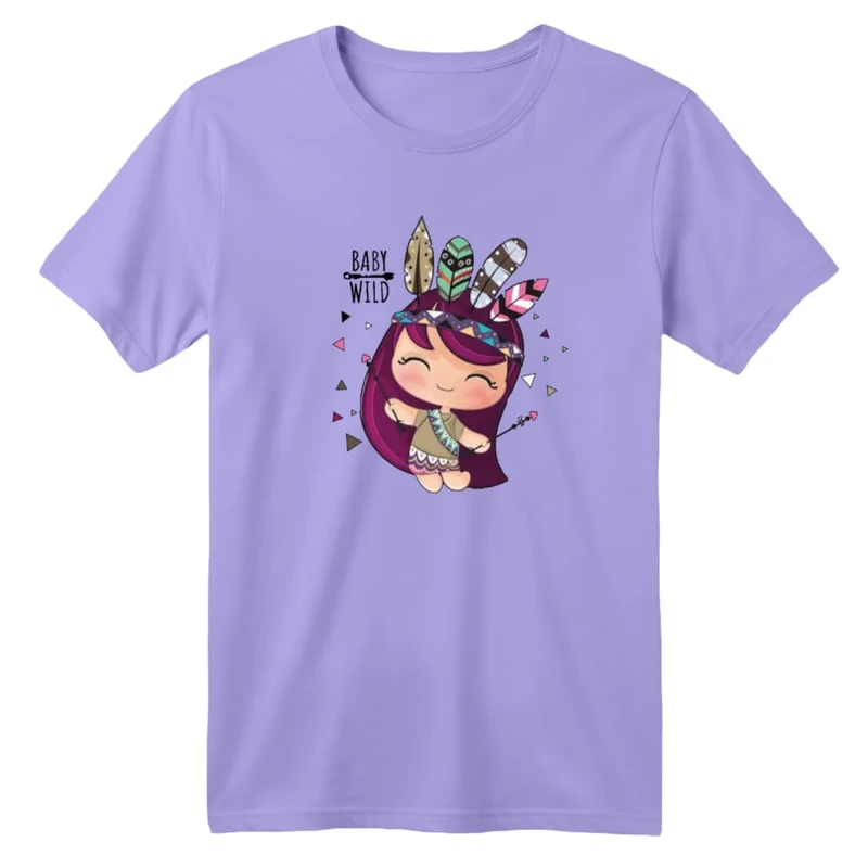 تی شرت آستین کوتاه بچگانه مدل دخترک کد ۱۶