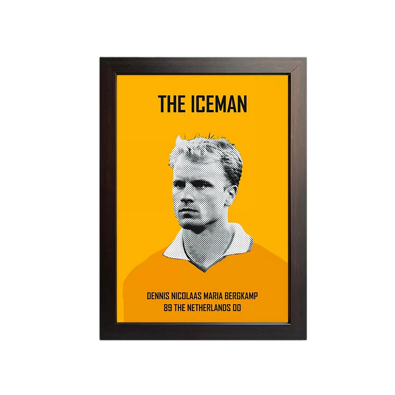 تابلو مدل فوتبالی دنیس برکمپ کد dennis bergkamp BR060
