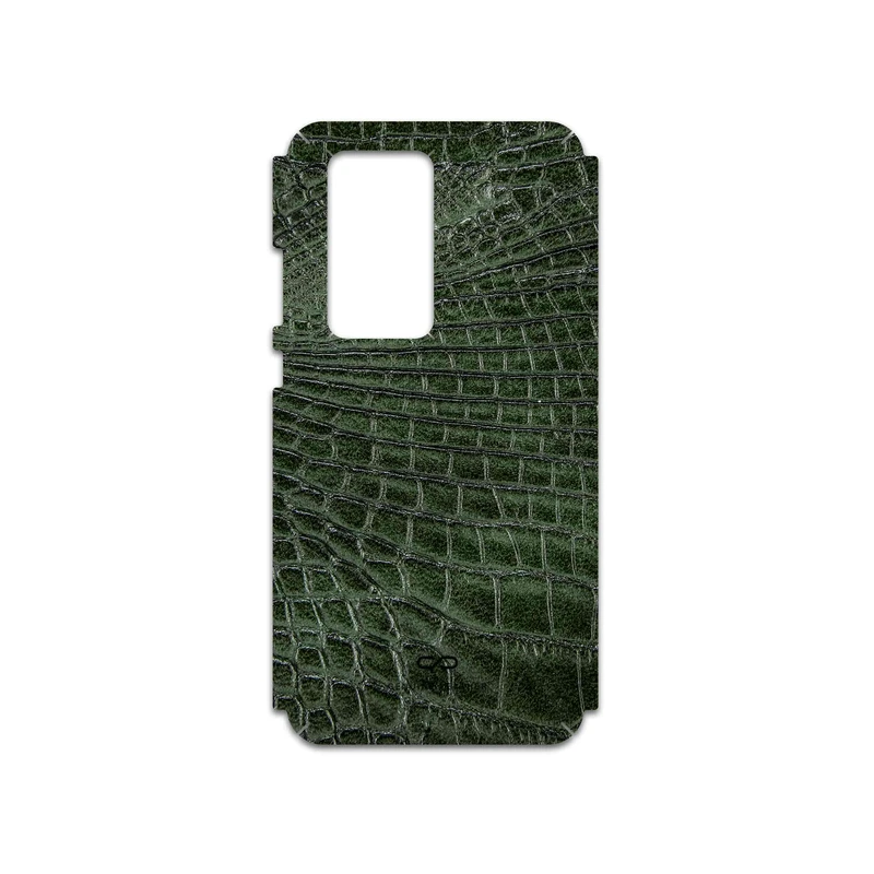 برچسب پوششی ماهوت مدل Green-Crocodile-Leather مناسب برای گوشی موبایل هوآوی P40 Pro Plus