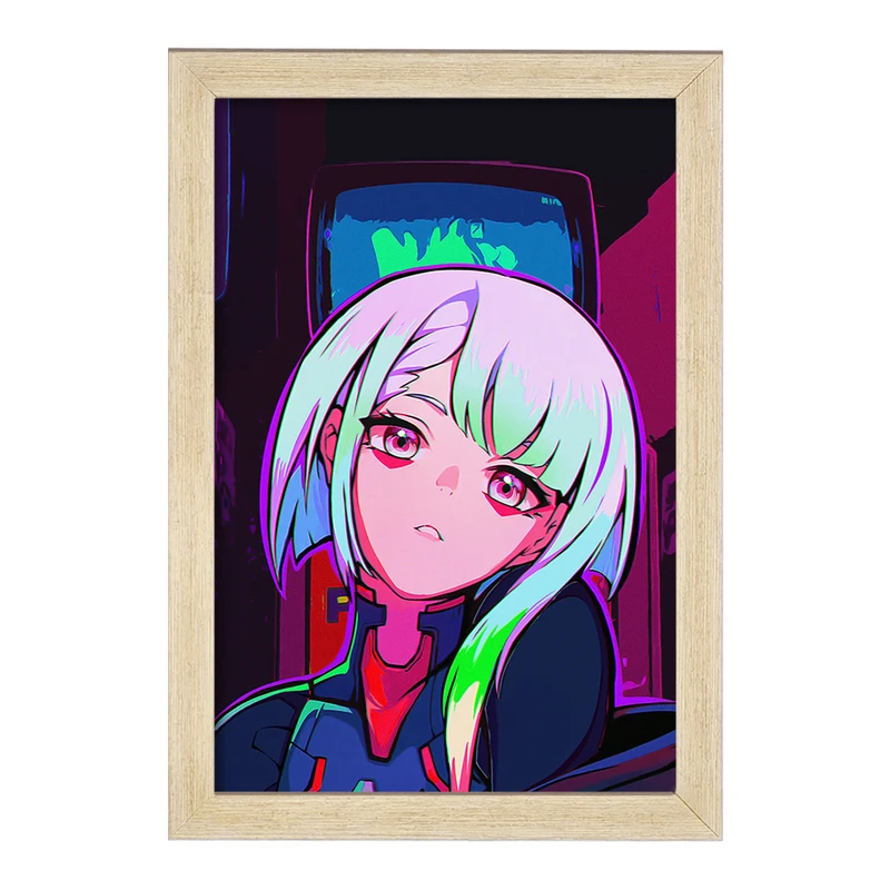 تابلو خندالو مدل لوسی انیمه سایبر پانک Cyberpunk  کد 22447