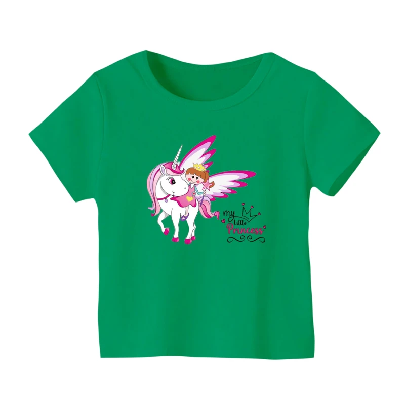 تی شرت آستین کوتاه بچگانه مدل یونیکورن کد ۴۸