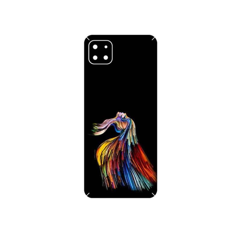 برچسب پوششی ماهوت مدل Rainbow Hair Digital Art مناسب برای گوشی موبایل سامسونگ Galaxy A22 5G