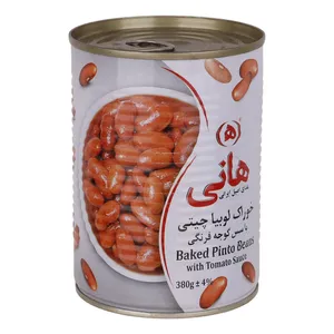 کنسرو لوبیا چیتی با سس گوجه فرنگی هانی - 380 گرم