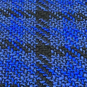 پارچه لباس عرض 1.5 متر مدل بافت شانل رنگ آبی