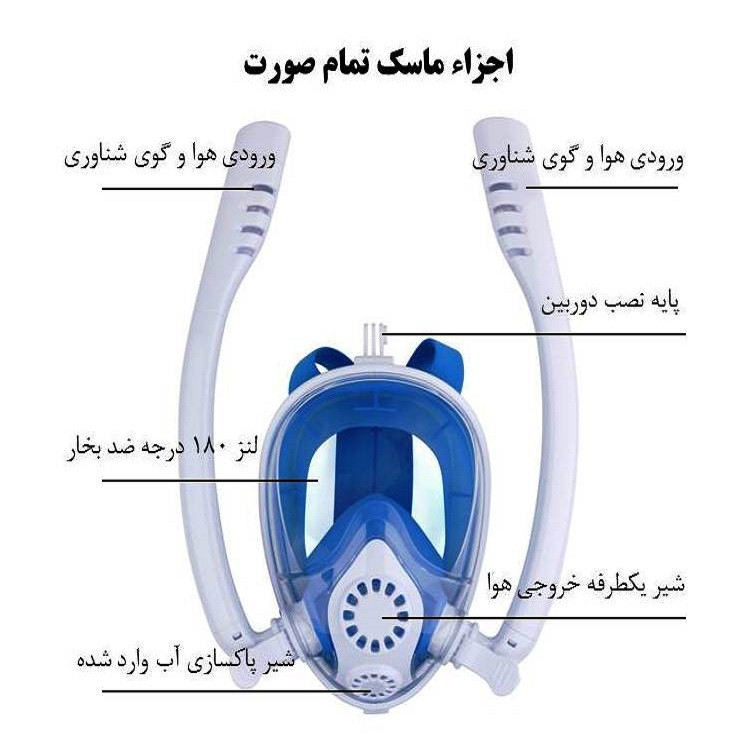 ماسک شنا مدل TWOBAS