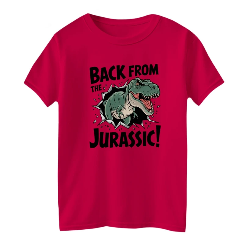 تی شرت آستین کوتاه یقه گرد بچگانه مدل دایناسور