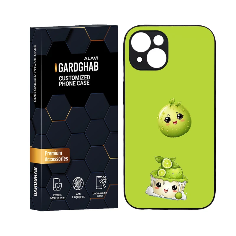 کاور گارد قاب علوی مدل دورژله ای کارتنی و انیمه مناسب برای گوشی موبایل اپل iPhone 14