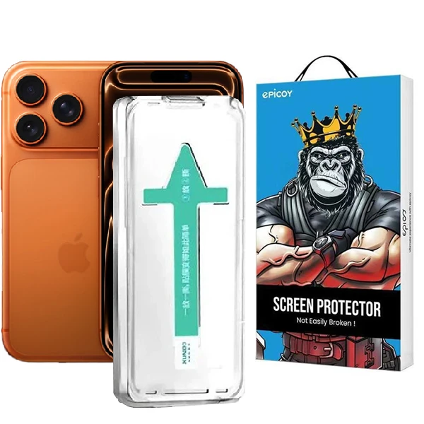 محافظ صفحه نمایش اپیکوی مدل Xundd Axe Easy install مناسب برای گوشی موبایل اپل iPhone 17 Pro / 17 / 16 Pro 