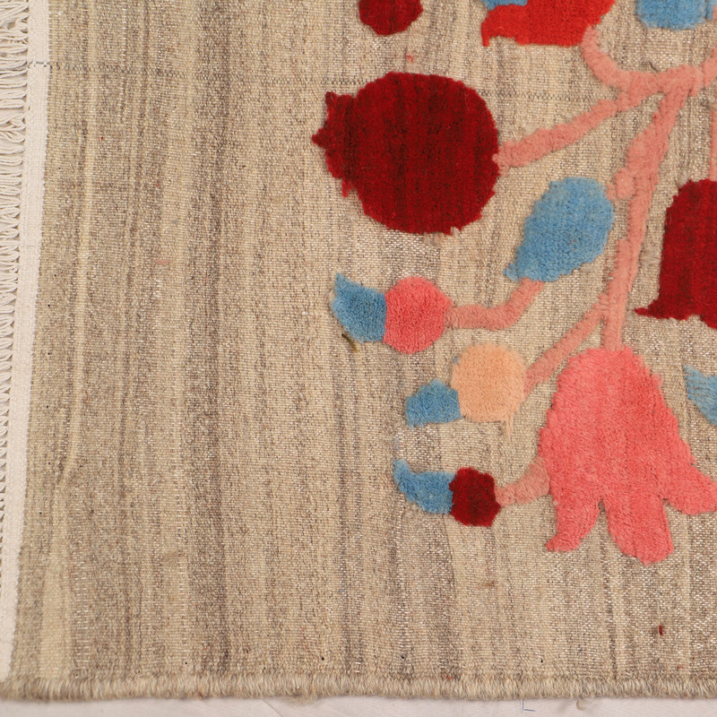 گلیم فرش دستبافت سه متری مدل گل اناری کد 4040657