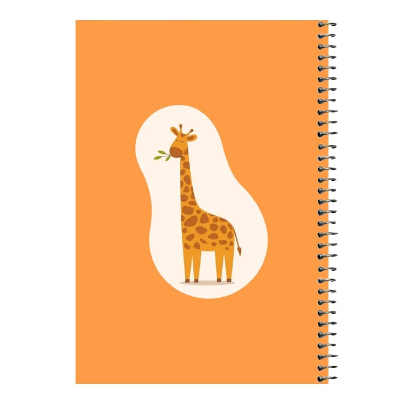 دفتر مشق 80 برگ اس جی مدل زرافه کد۲   