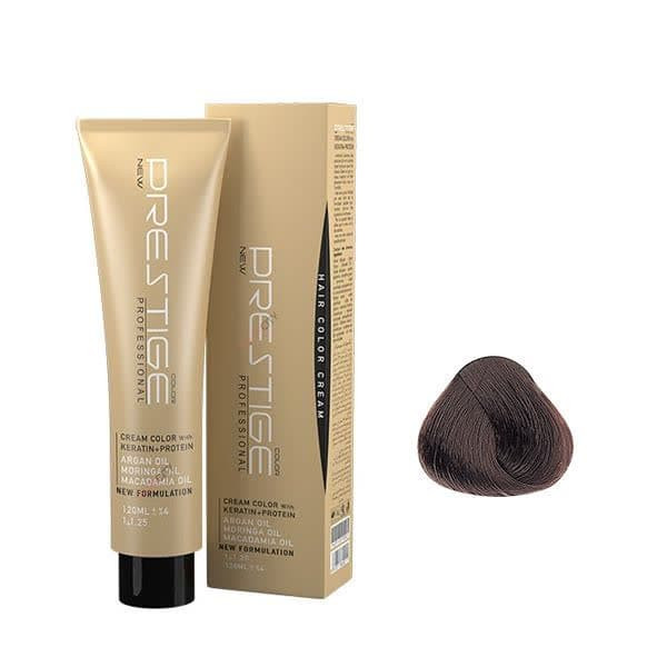 رنگ مو نیو پرستیژ کالر شماره 6 حجم 120 میلی لیتر رنگ قهوه ای روشن