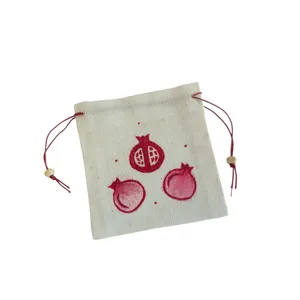 کیسه هدیه مدل پارچه ای انار