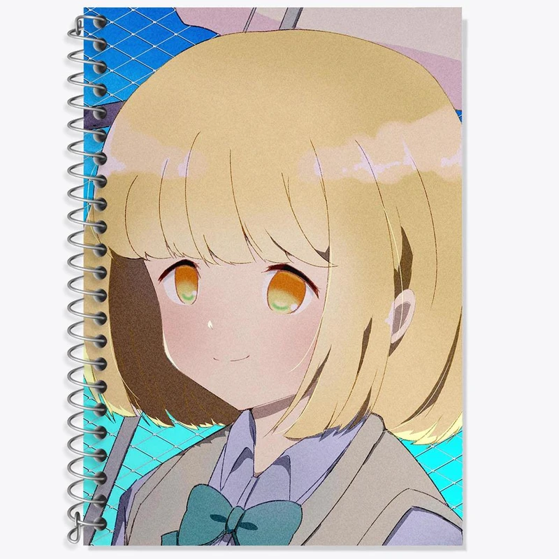 دفتر زبان 50 برگ خندالو مدل سه خط طرح هاچیمتیسو انیمه شیکیموری کد 15861