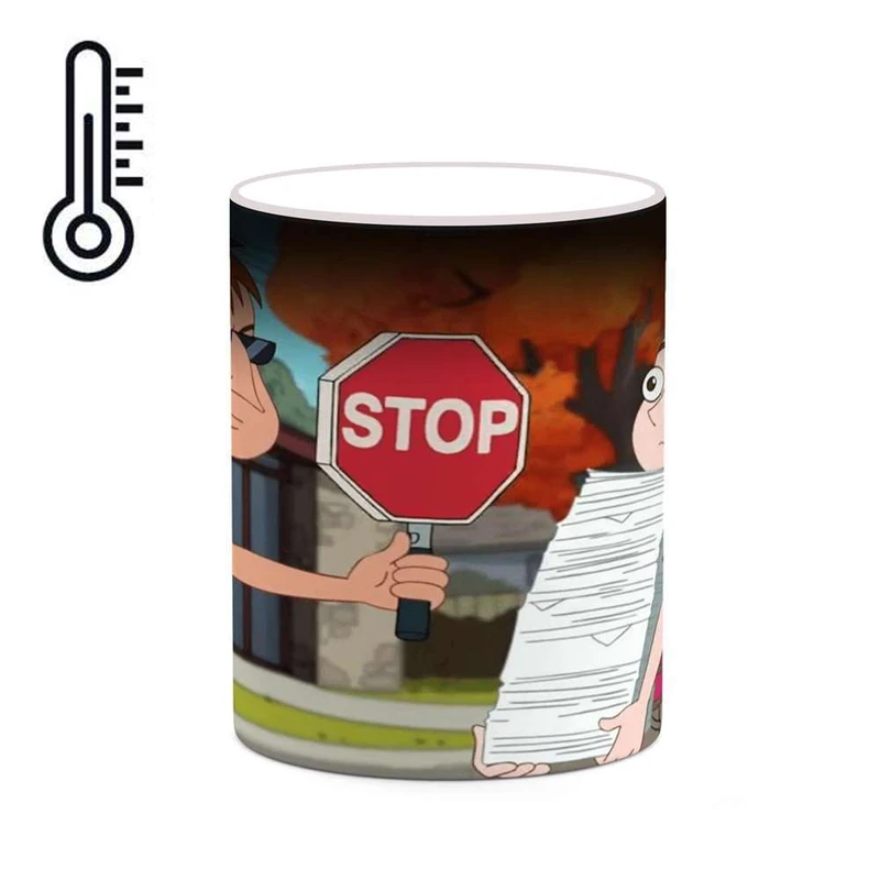 ماگ حرارتی کاکتی مدل کارتون Milo Murphy Law کد mgh22796