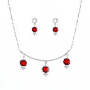 نیم ست نقره زنانه درسان گالری مدل آرمیتا کد DS403