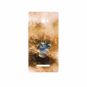 MAHOOT Collage of surreal Portrait of Men Cover Sticker for HTC 8X