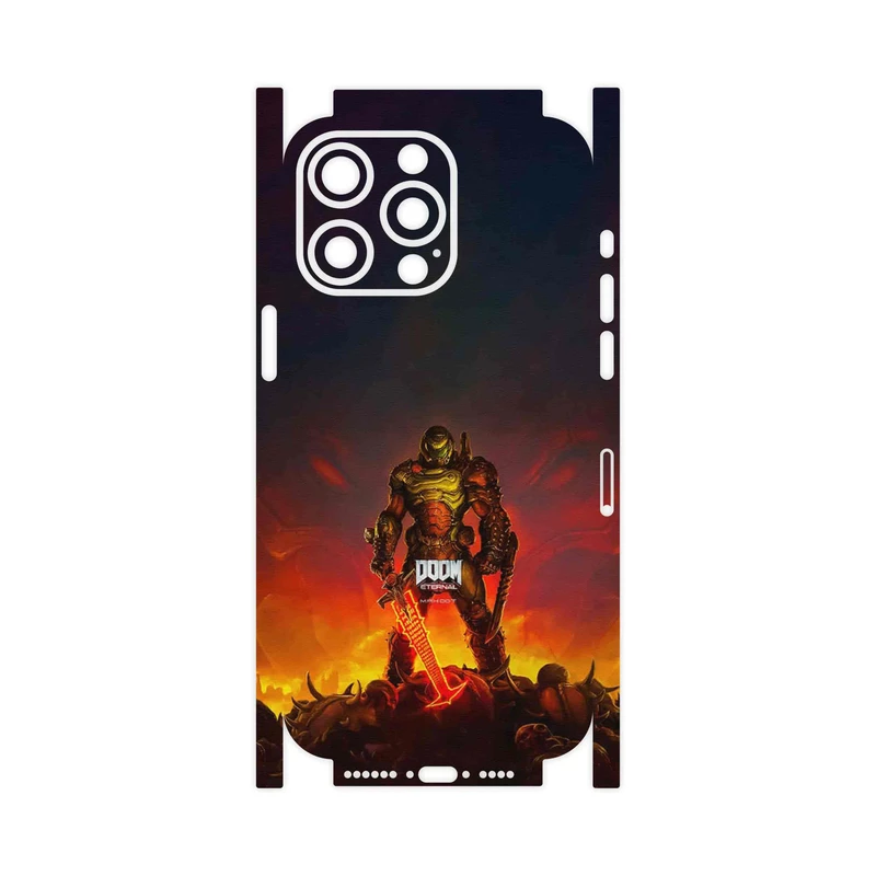 برچسب پوششی ماهوت مدل DOOM Game Series-FullSkin مناسب برای گوشی موبایل اپل iPhone 15 Pro Max