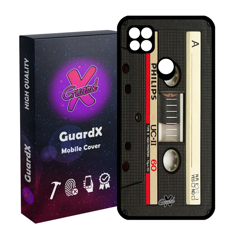 کاور گارد ایکس طرح Cassette مدل Glass10063 مناسب برای گوشی موبایل شیائومی Redmi 9C
