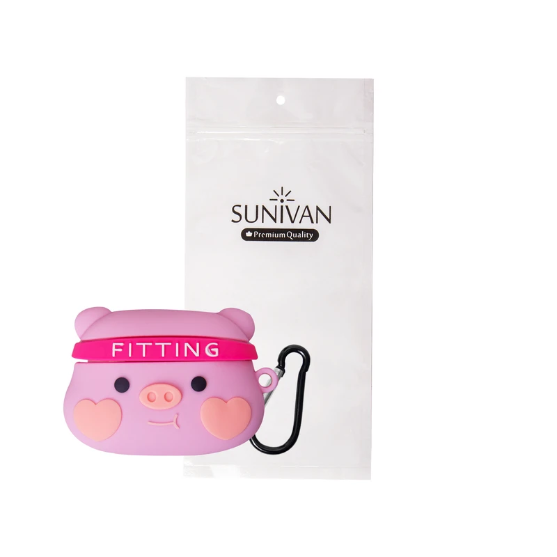 کاور سانیوان مدل عروسکی فانتزی طرح خوک ورزشکار مناسب برای کیس اپل ایرپاد پرو