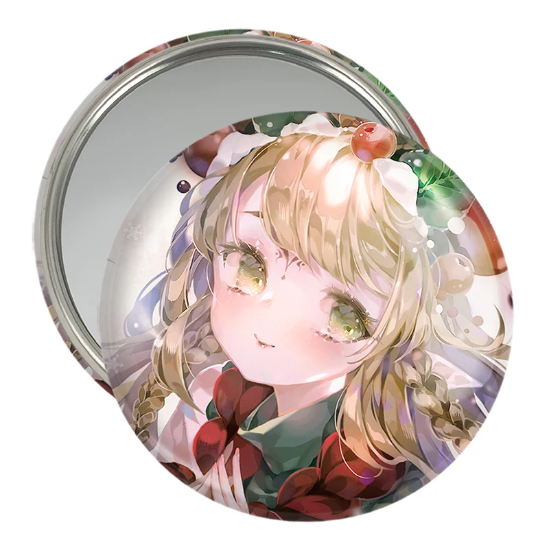 آینه جیبی خندالو مدل دختر انیمه ای  کد 18110