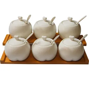 ست جای ادویه 7 پارچه مدل قلبی 003