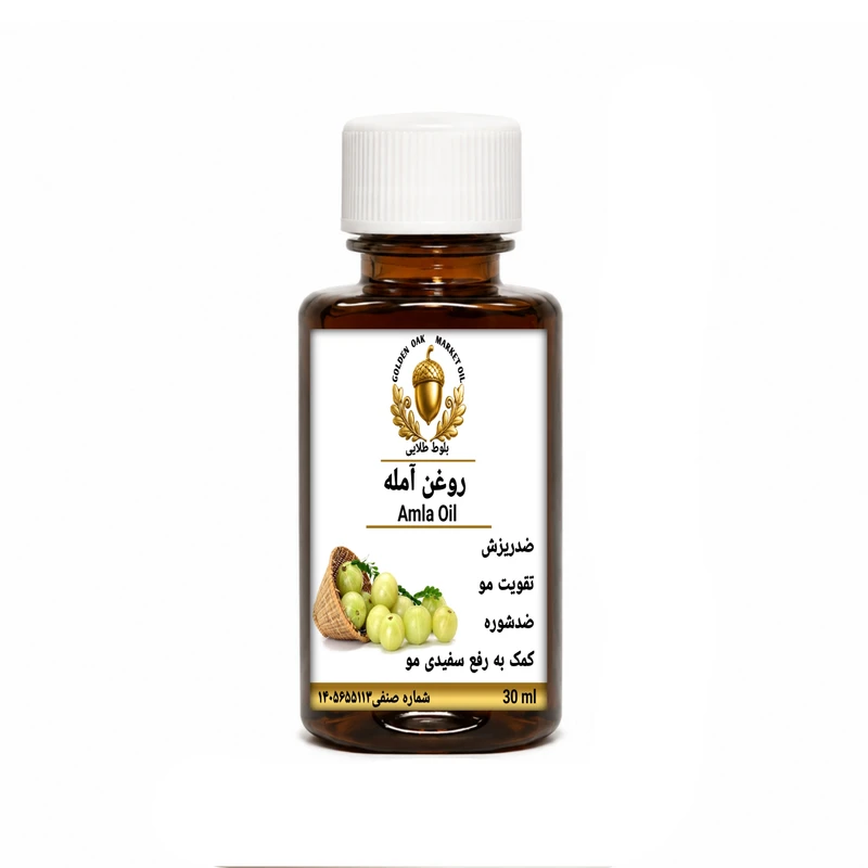 روغن آمله بلوط طلایی مدل ممتاز حجم 30‌ میلی‌لیتر