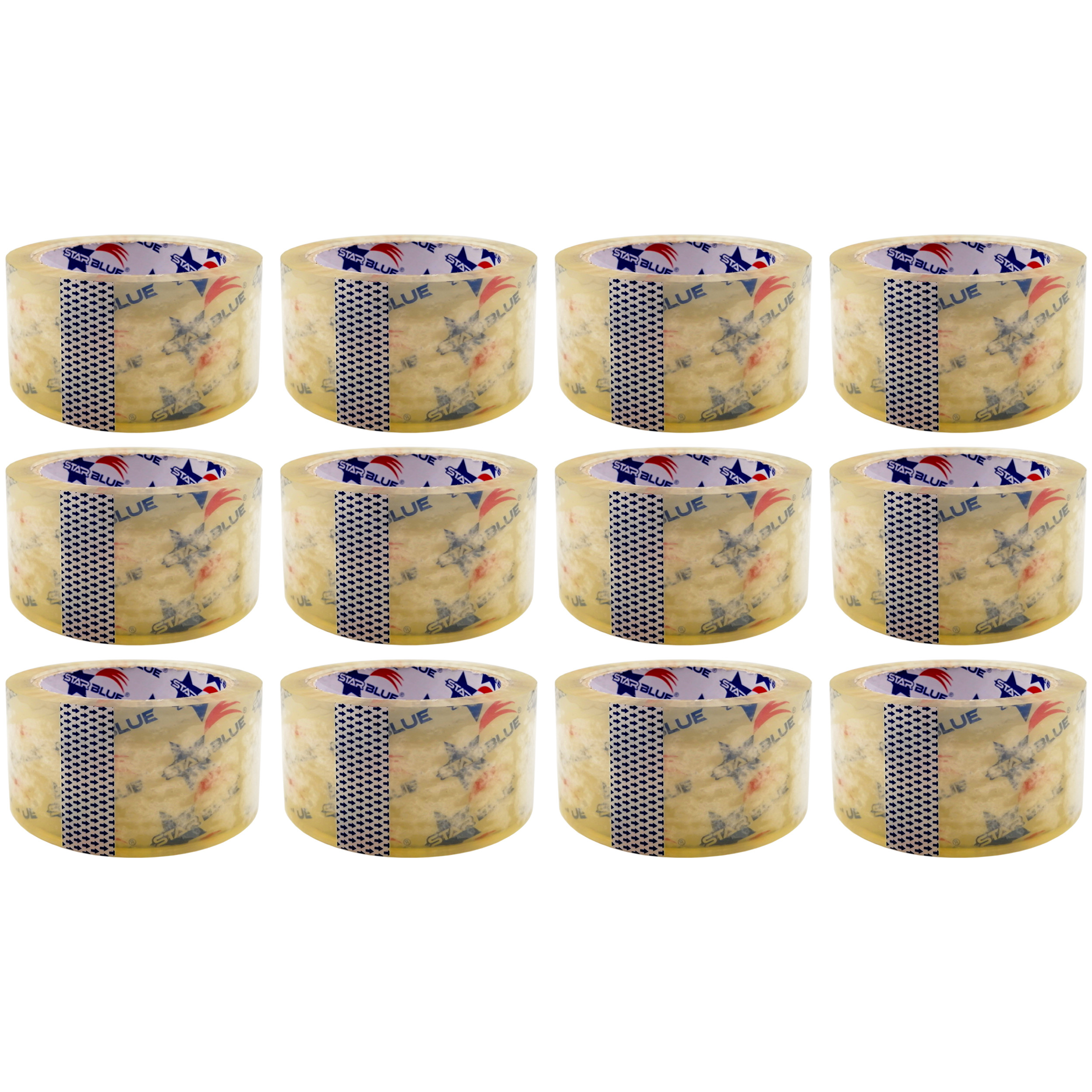 چسب پهن استار بلو مدل SB-1 عرض 5 سانتی متر مجموعه 12 عددی