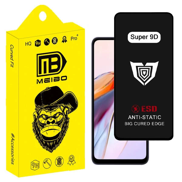 محافظ صفحه نمایش فول میبو مدل Super 9D Touch مناسب برای گوشی موبایل شیائومی Redmi 10c / 12c / 10 / a3 / poco c40 / c55 / c61