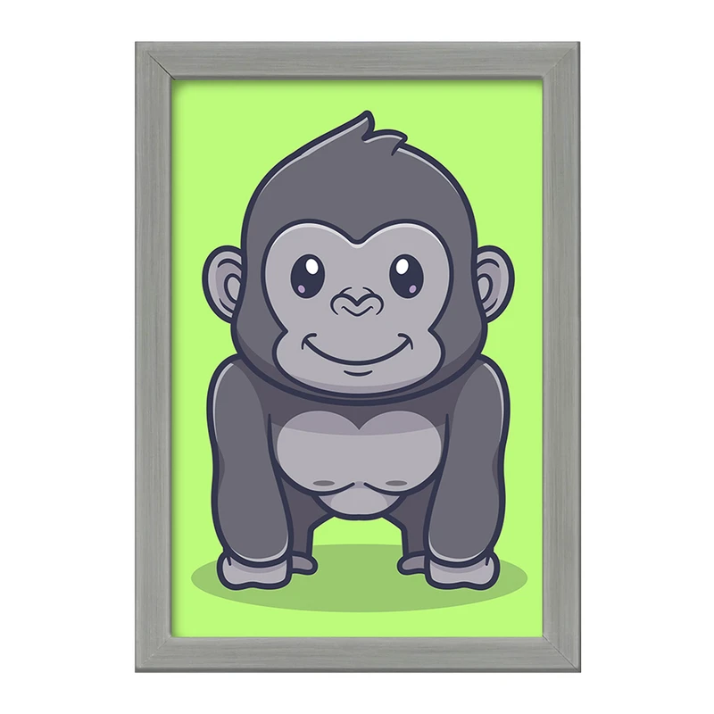 تابلو خندالو طرح حیوانات بامزه گوریل کد 29682