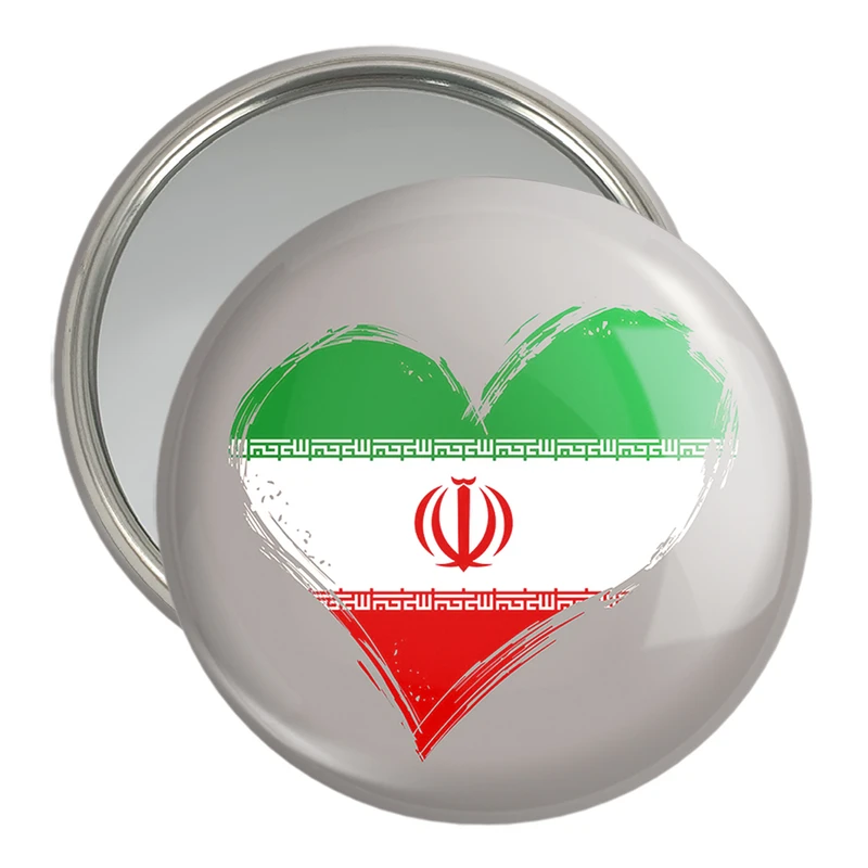 آینه جیبی خندالو مدل پرچم ایران  کد 20502