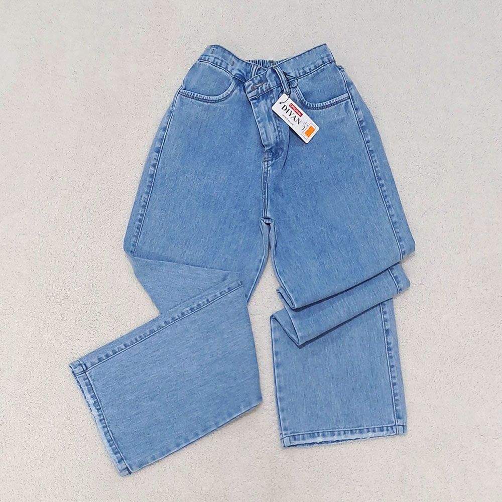 شلوار جین راسته زنانه دیان مدل نیم بگ -  - 3
