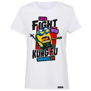 تی شرت آستین کوتاه زنانه 27 مدل Lets Fight کد MH1400