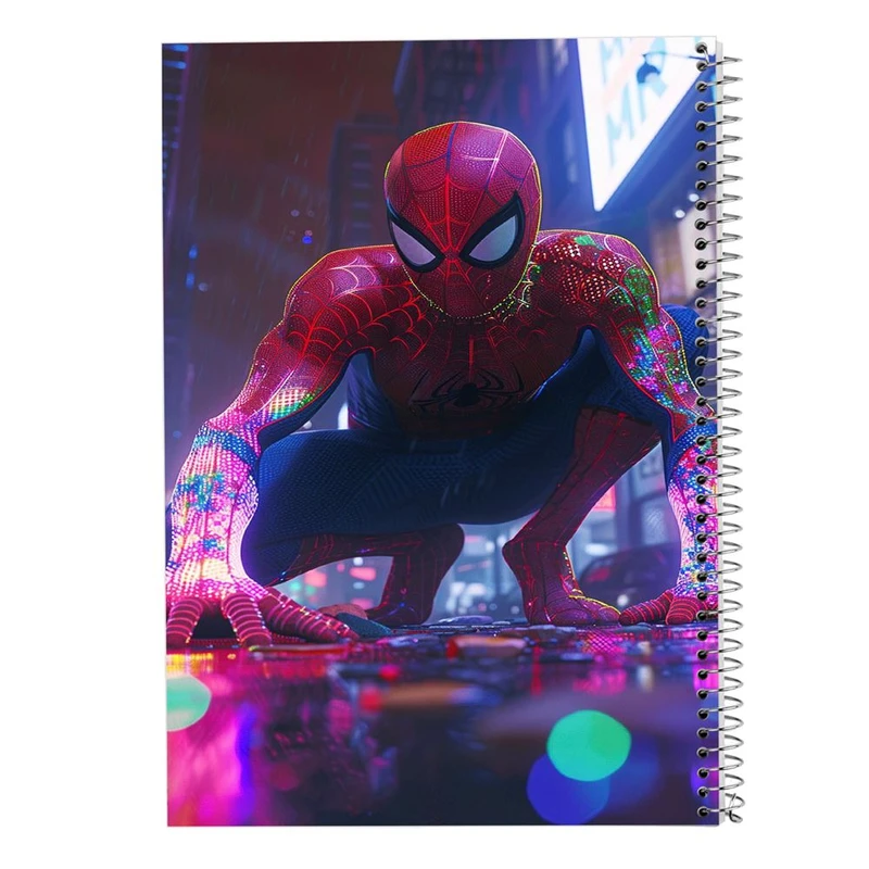 دفتر شطرنجی 50 برگ مدوپد طرح مردعنکبوتی کد DF15064