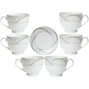 سرویس چای خوری 12 پارچه 6 نفره مدل ELS کد CPT-214