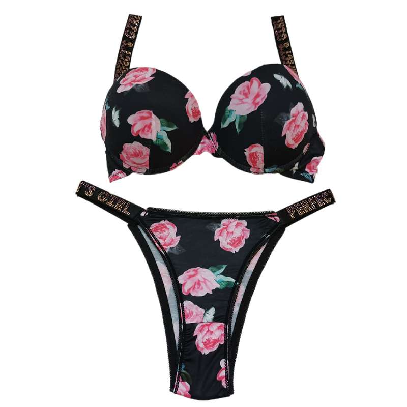 ست شورت و سوتین زنانه مدل Flower02