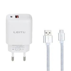 شارژر دیواری لیتو مدل LH13 به همراه کابل تبدیل microUSB