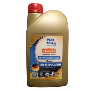 روغن موتور سیکلت تمام سنتتیک پروتک مدل SN 10W-40 حجم 1 لیتر