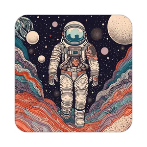 زیر لیوانی کاکتی طرح فضانورد مدل mp46389