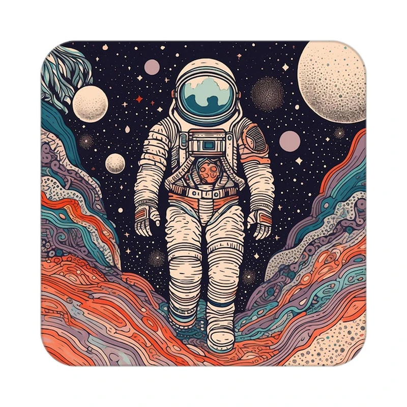 زیر لیوانی کاکتی طرح فضانورد مدل mp46389