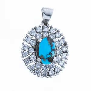 آویز گردنبند نقره زنانه مدل MZ1002