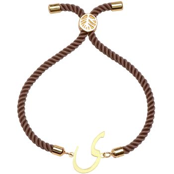 دستبند طلا 18 عیار زنانه کرابو طرح حرف ی مدل Kr2584