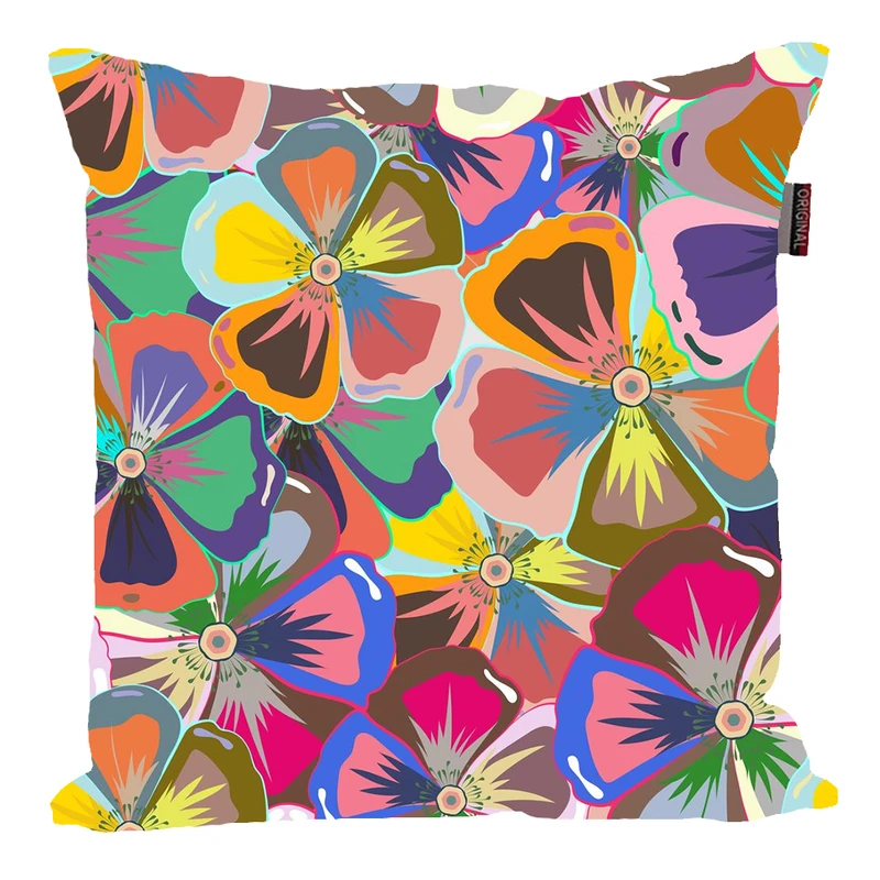 کوسن پاد آفرین مدل فانتزی طرح گل و برگ کد PK40637