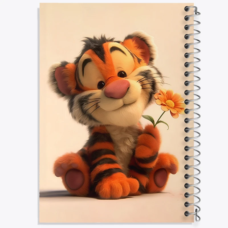 دفتر لیست خرید 50 برگ خندالو طرح ببر کیوت کد F6237