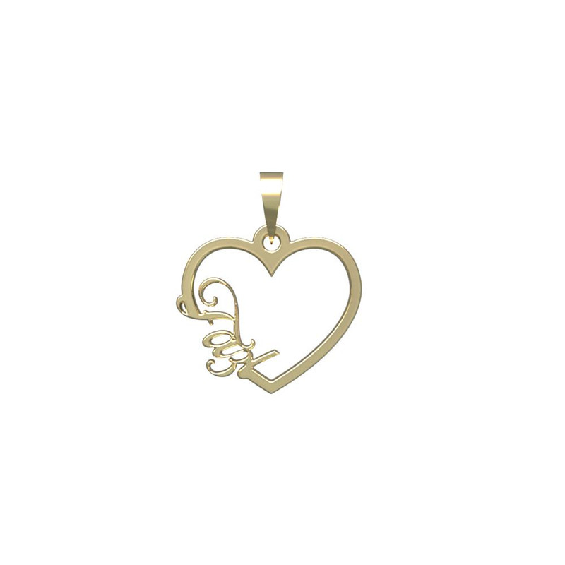 آویز گردنبند طلا 18 عیار زنانه مدوپد مدل اسم فضل fazl کد PB1-10176