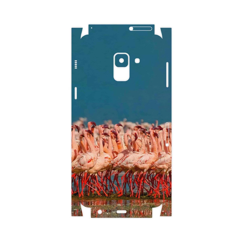 برچسب پوششی ماهوت مدل Flamingo-FullSkin مناسب برای گوشی موبایل سامسونگ Galaxy A8 2018