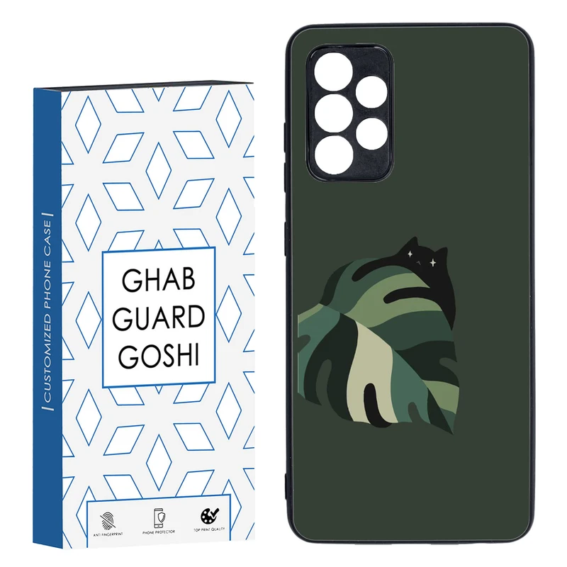 کاور قاب گارد گوشی طرح گربه کد TPU-048 مناسب برای گوشی موبایل سامسونگ Galaxy A52