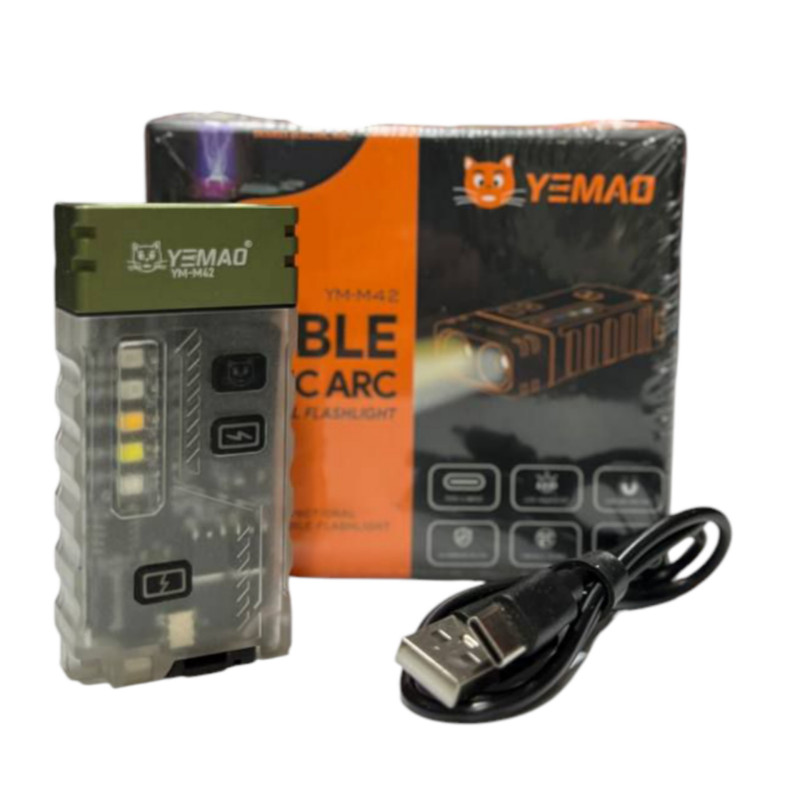 چراغ قوه فندکی یئماو مدل YM-M42 با نور چند رنگ